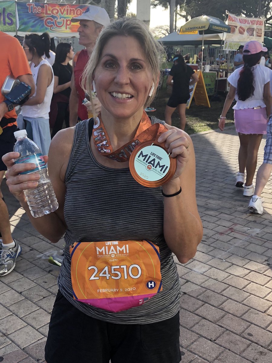 Beautiful day in #Miami and #MiamiBeach for the half marathon - a fun run!
