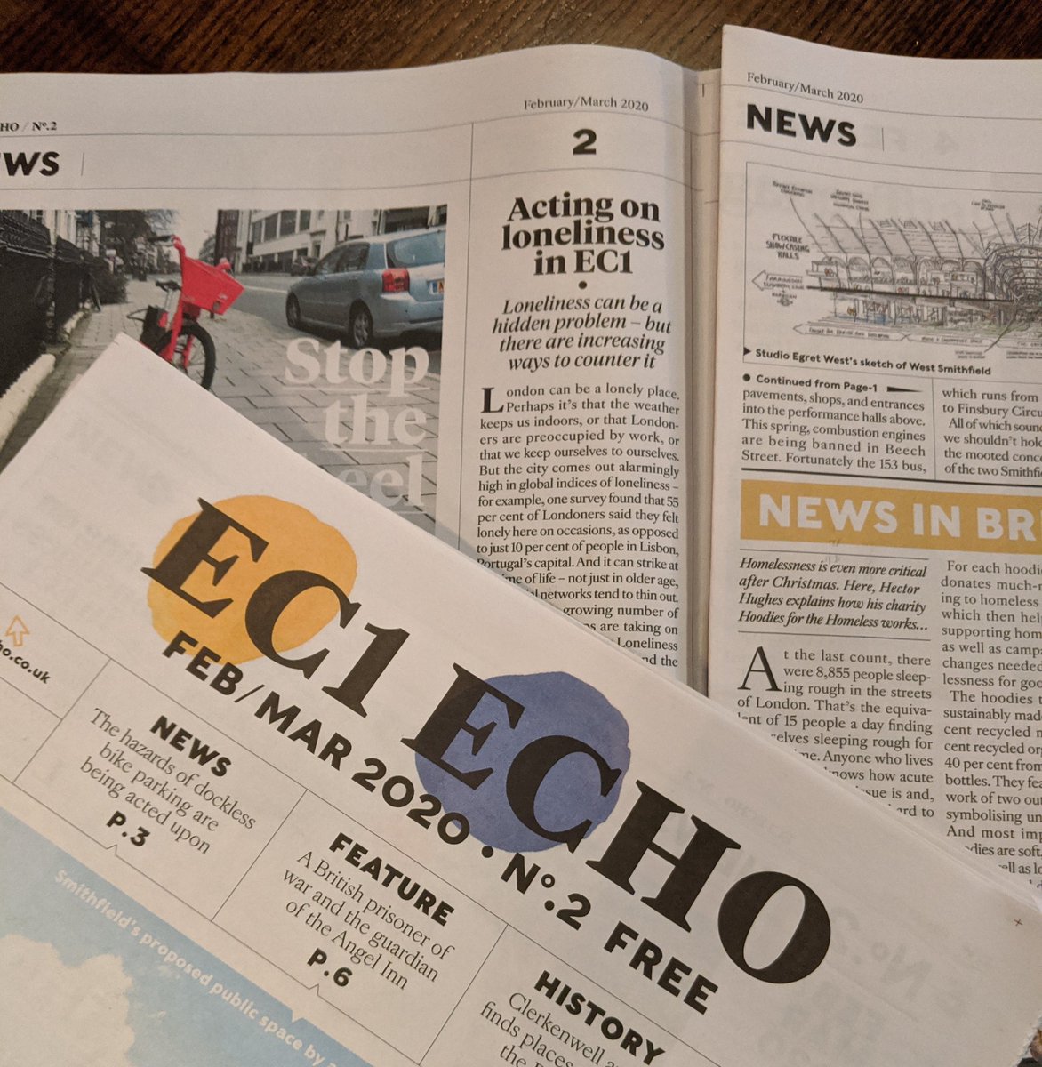 Spotted the latest edition of the <a href="/Ec1Echo/">EC1 Echo</a> around town?

Check out the story on page two all about "Apple Seeds" our new series of free events to help make the world that little bit better.

Join us on 25 Feb for Lonely in London - register for free here eventbrite.co.uk/e/apple-seeds-…