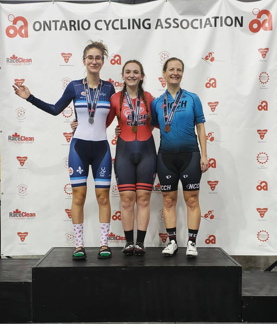 ontariocycling's tweet photo. #OCUP3 Women's A and B Keirin Eastern Champions. https://t.co/Z8fdUpVBcV