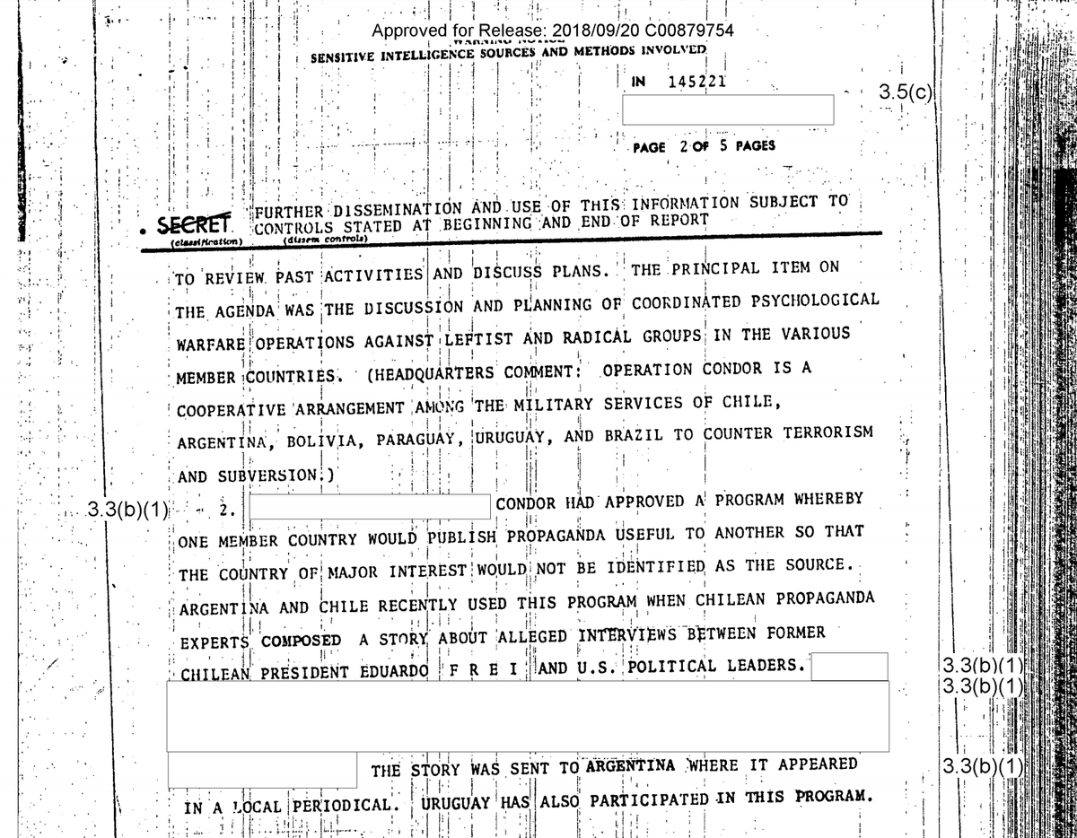 It was coordinated psychological warfare against leftists by the military dictatorships who controlled the Southern Cone, there are receipts in CIA docs & NSA archives.  https://www.cia.gov/library/readingroom/docs/MEETING%20OF%20CONDOR%20MEMBER%20%5B15503008%5D.pdf it's too bad this document is still redacted decades later but there's enough info...