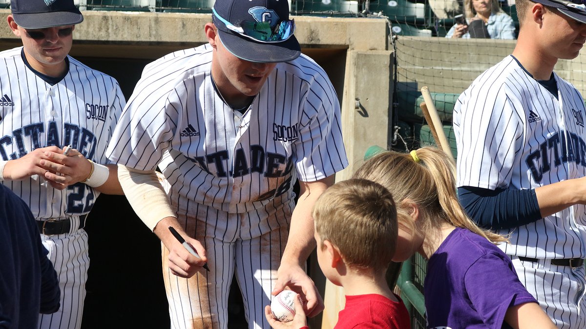 CitadelBaseball's tweet photo. Great turnout today!

Hope to see everybody back at The Joe this weekend.

#DogsOnTheRise | #TheCitadel 

🎟 - https://t.co/gIJKoileST https://t.co/8l7JQuZvVm