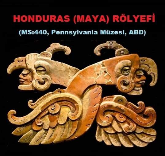 88-Honduras'dan getirilen Maya rölyefi