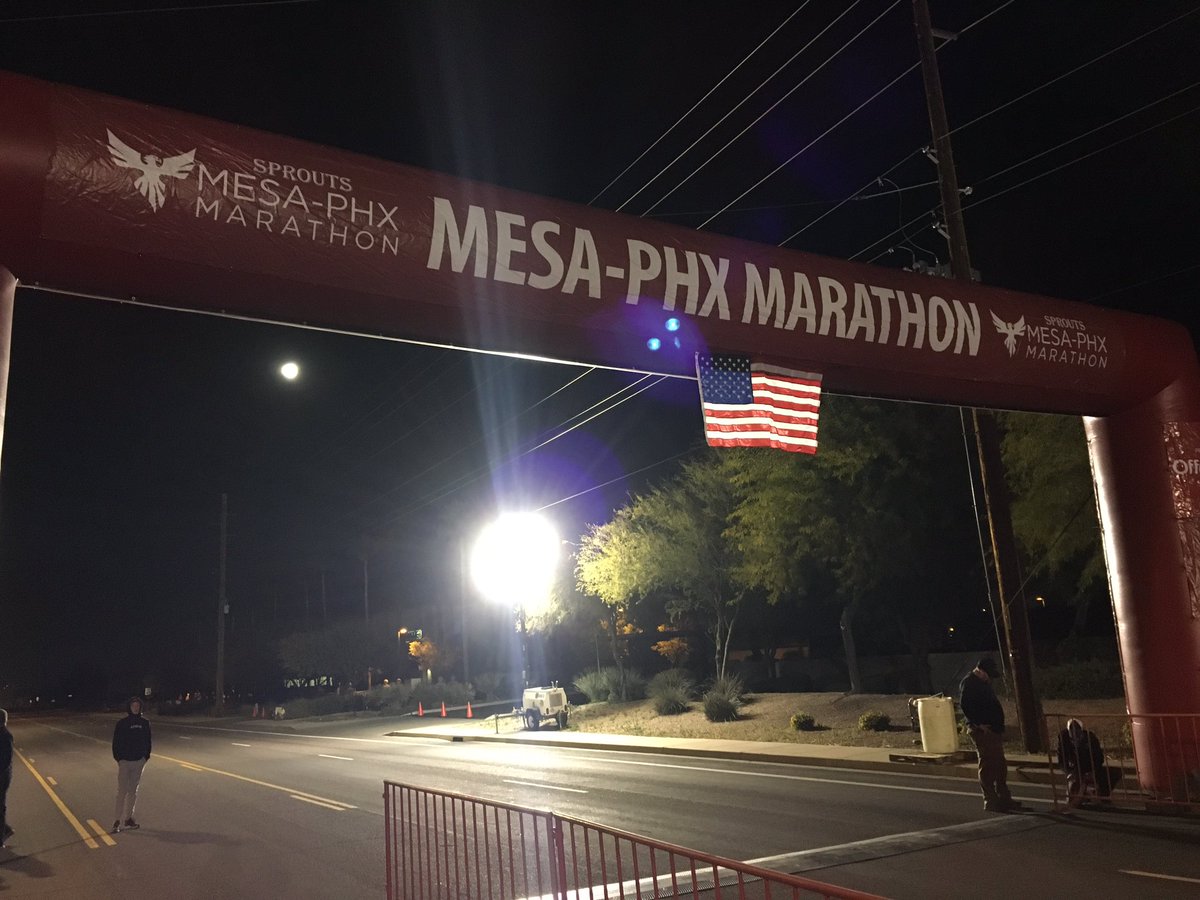 jeffhamilton579's tweet photo. Ran the Mesa-PHX half yesterday. Goal was to match my last effort (2016) without my legs imploding. Was able to bring the last 3 miles in faster than the first 10! https://t.co/D555NcJXHY