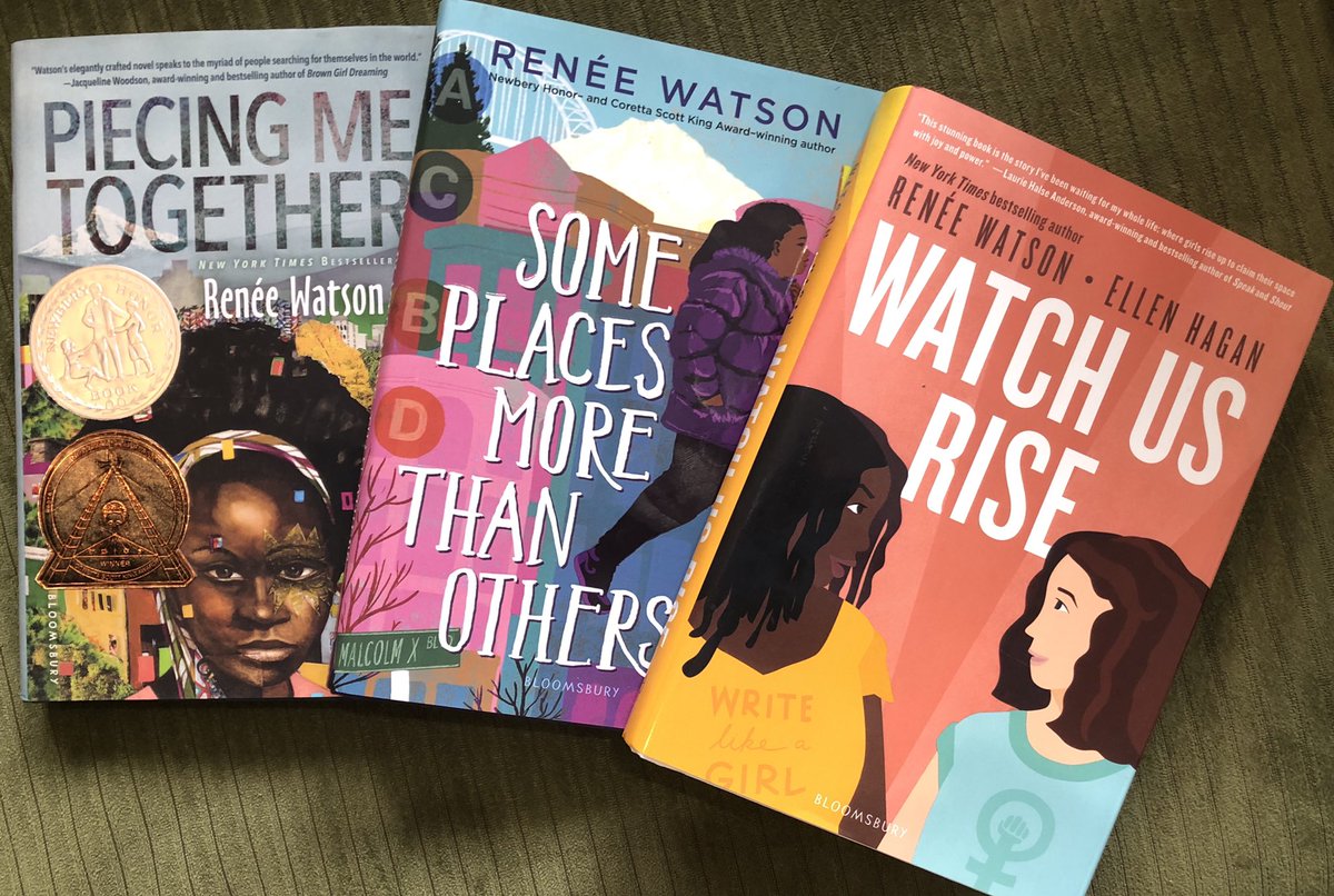 PaulWHankins's tweet photo. By reading carefully through @reneewauthor’s books, I was able to add Mickalene Thomas to my collage artist collection. Important add for me and I’m glad to have a collection book in my hands now. This is how we “ladder” (@ProfessorNana). This is how we grow. #Room407 #THIS407 https://t.co/5K1OY4Q3Zu