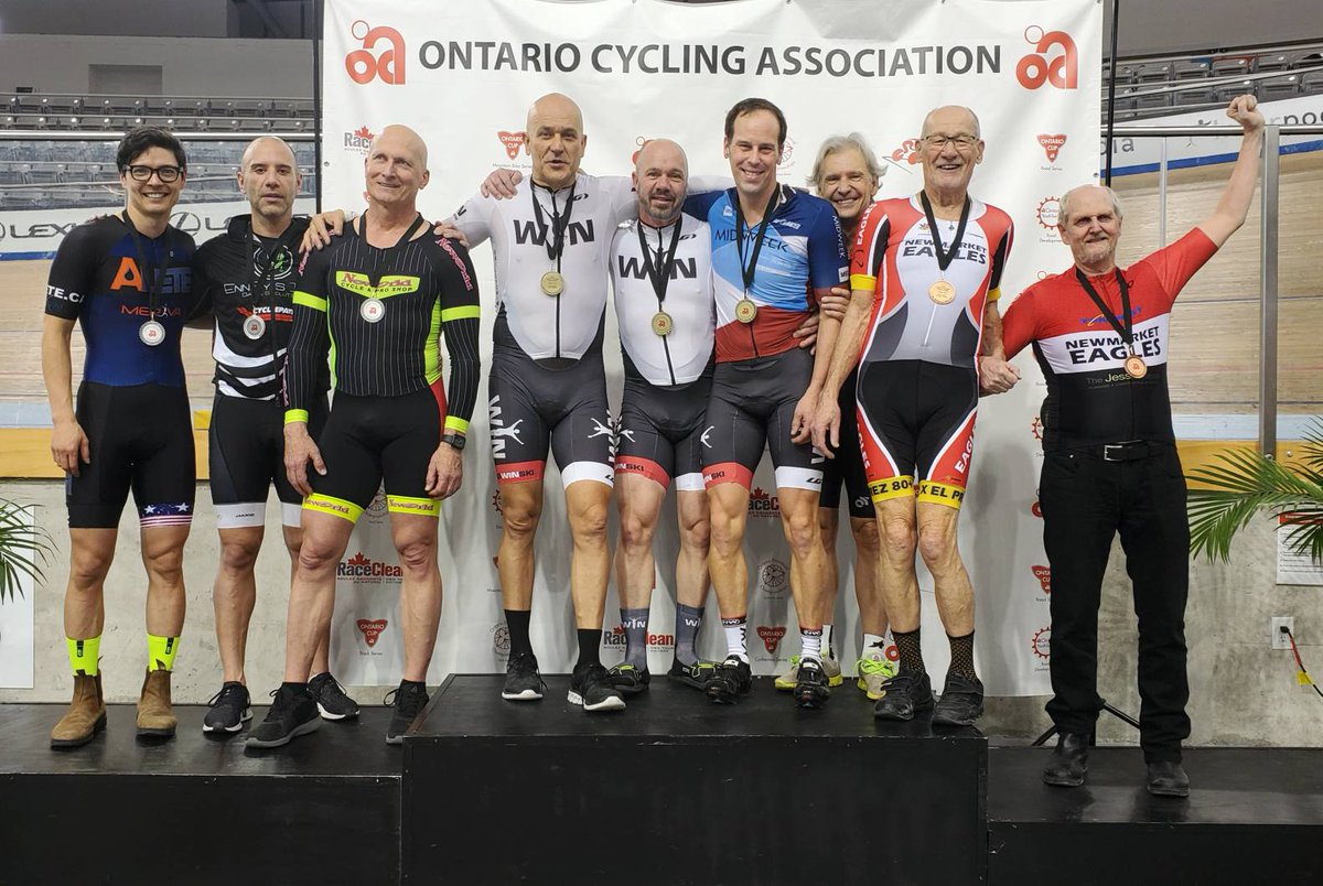 ontariocycling's tweet photo. #OCUP3 master team sprint podiums. https://t.co/k30J8W8gsd