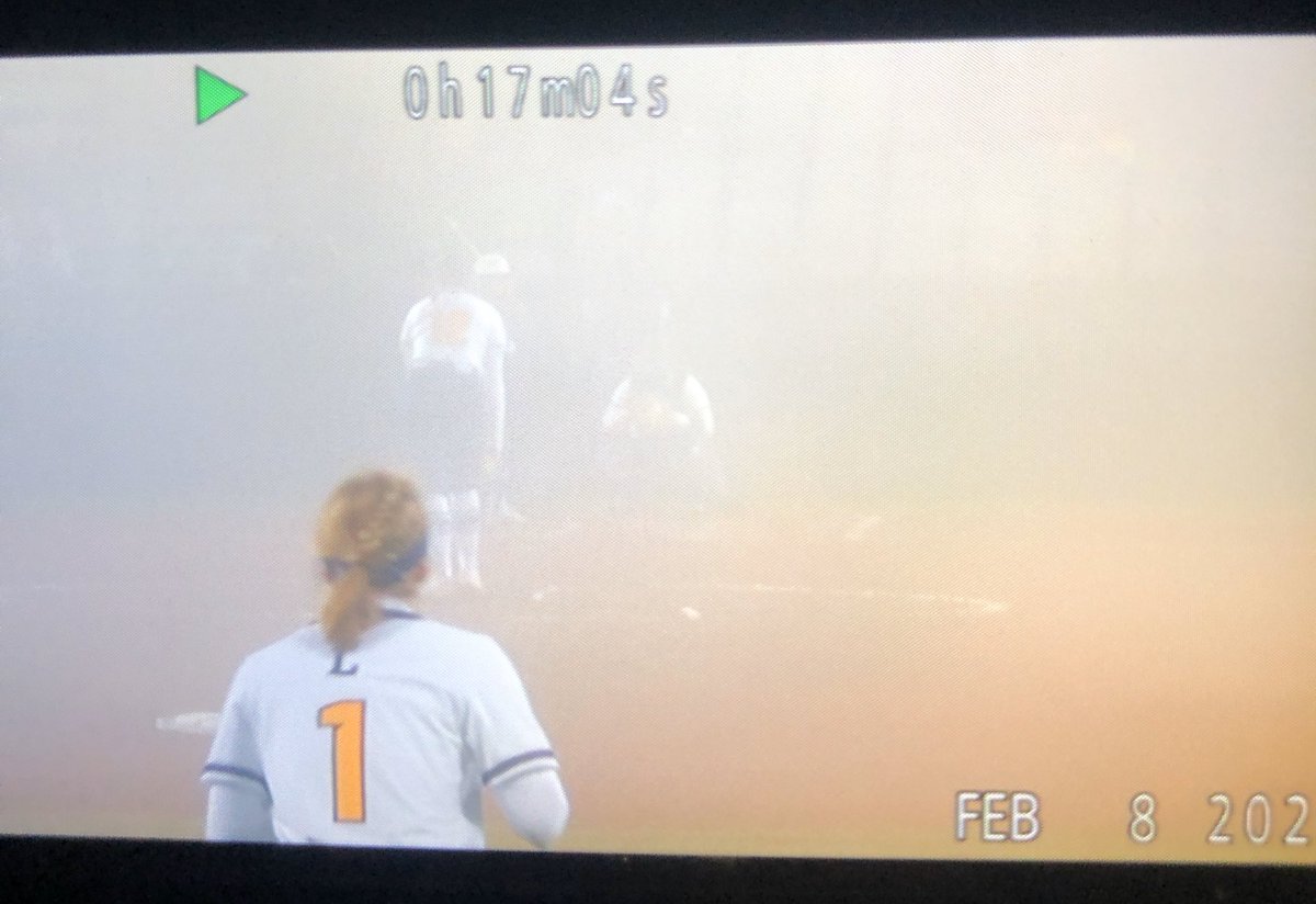 LipscombSB's tweet photo. More views from last night’s centerfield camera..... #FoggedOut with @TroyTrojansSB 😳🤷🏽♀️ https://t.co/nSJNKzg56D