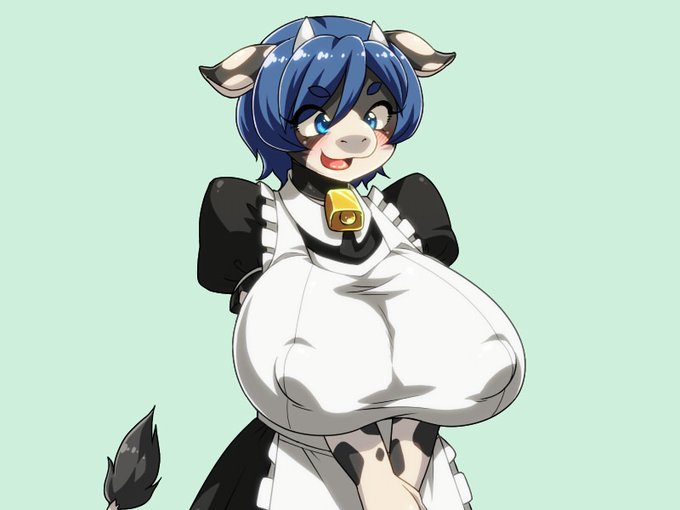 [R-18絵]同人ゲーム「トレジャーハンタークゥと古の王」のアップデート作業、この土日は新キャラの立ち絵と追加サブストーリーのHシーンを描いてたっす! この牛のメスケモさんとクゥがどう関わるのか・・・お楽しみにっす♪ 