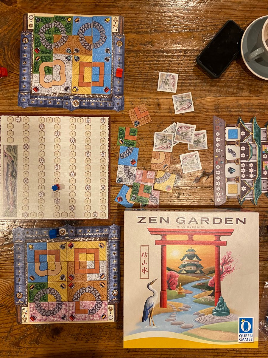 Boardgamegeek On Twitter Two Games Of Zen Garden Queengamesus