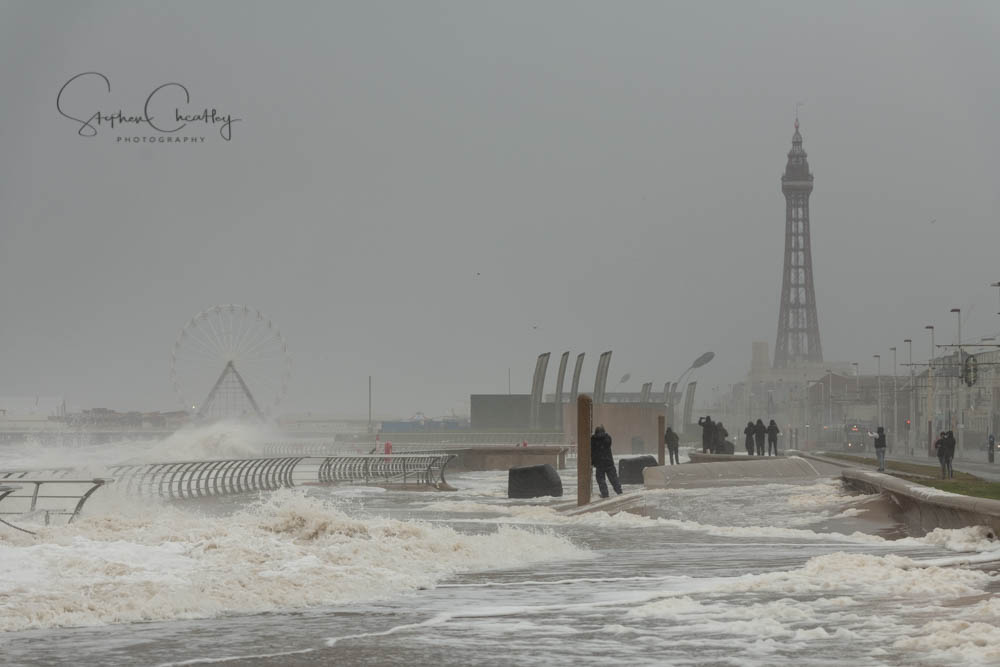 Stephencheatley's tweet photo. A few more from #StormCíara Blackpool https://t.co/ey3AFplKVf