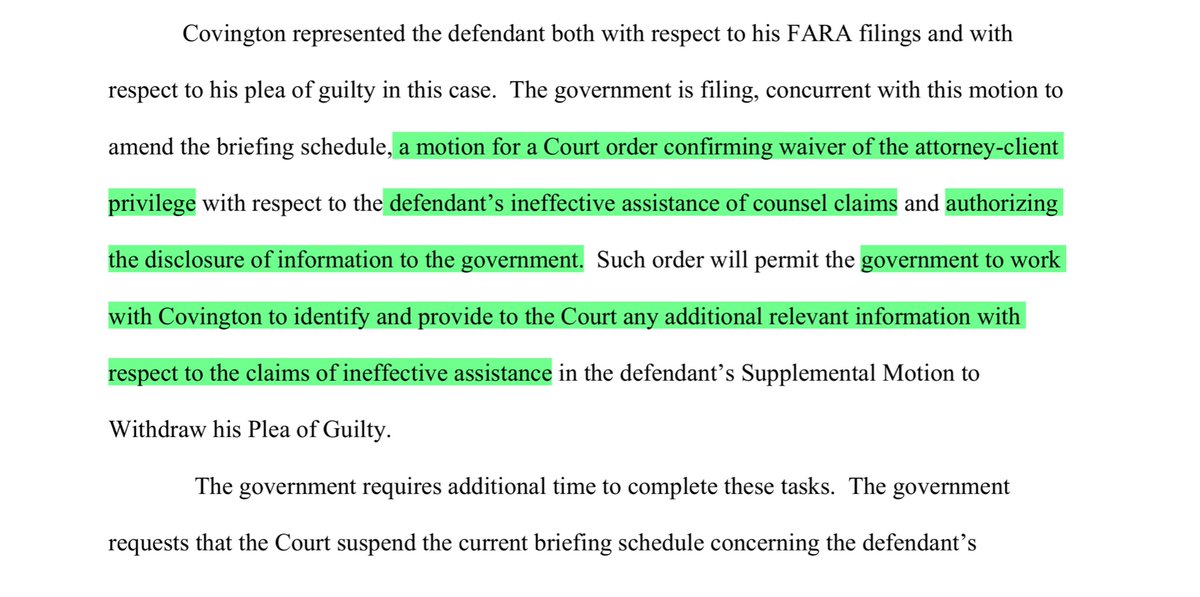“In DC we stab you in the front” QAnon-Sense needs to kick rocksdefense counsel wrote: “Our position is that at the minimum, the Department of Justice should agree to withdrawal of the plea. Accordingly, we oppose any further extension of the briefing schedule”Concurrent filing