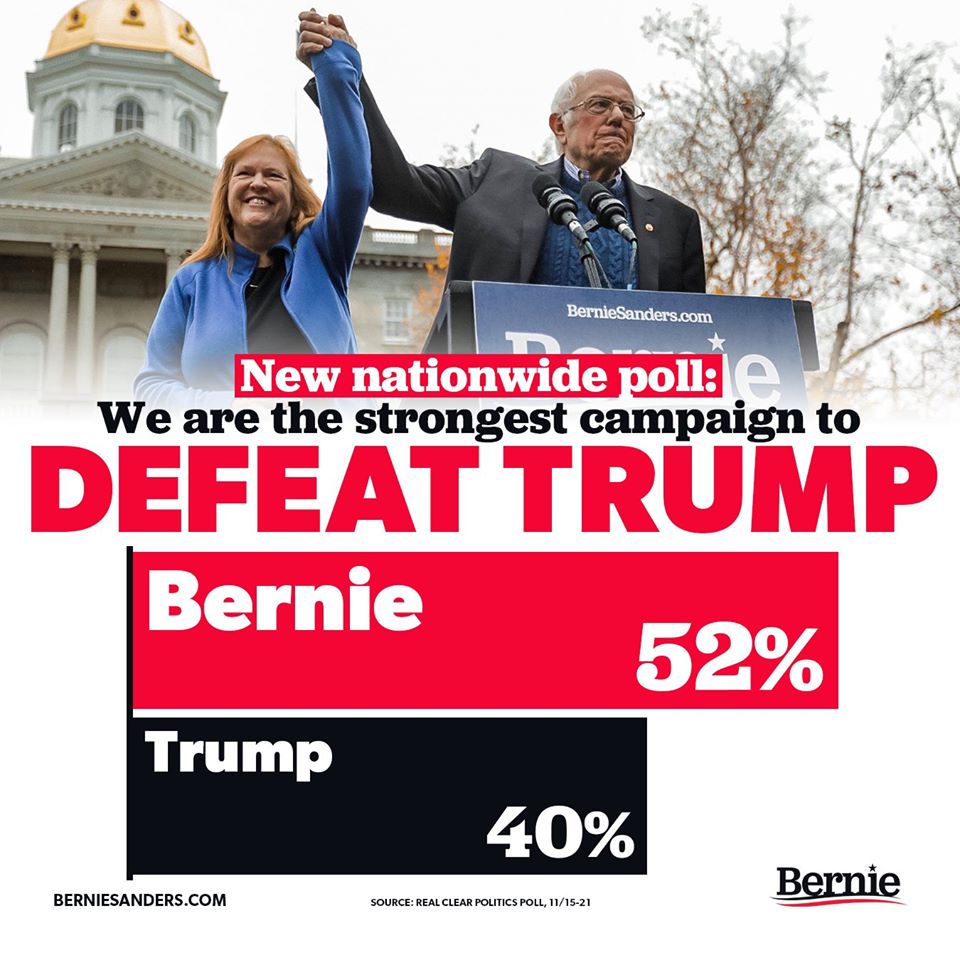 BeingTheBern's tweet photo. @FoxNewsSunday Bernie Sanders will be the first #PeoplesPresident since FDR. #BernieWillWin against #WallStreetPete and will beat #DemagogueTrump to a pulp in November. https://t.co/28E0gLCHj9