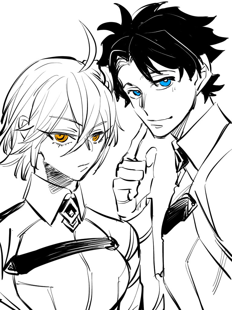 また見たいとおっしゃっていただいたのでぐだーず描いた!うちの攻め様達です 