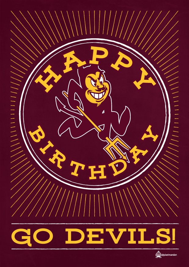 Happy Birthday, Danny White. A legendary Sun Devil and avoider of travel to Tucson. Go Devils! 