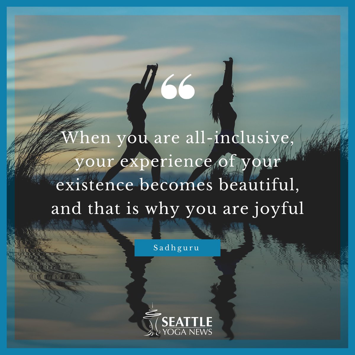 “When you are all-inclusive, your experience of your existence becomes beautiful, and that is why you are joyful”⁣
~Sadhguru⁣ 🙏
#yogaquote #dedication #yoga #yogalife #yogafit #yogapractice #yogagram #yogainspiration #yogalife #yogadaily #yogaeveryday #yogapractice #meditation