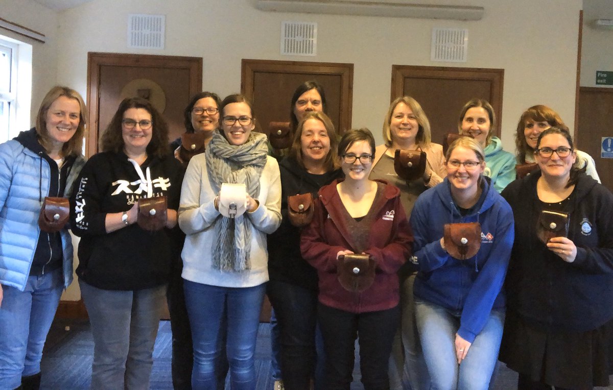 PKCountyComm's tweet photo. Ta-da!!! We made Sporrans! Great fun!!! https://t.co/zla0SxqqUa