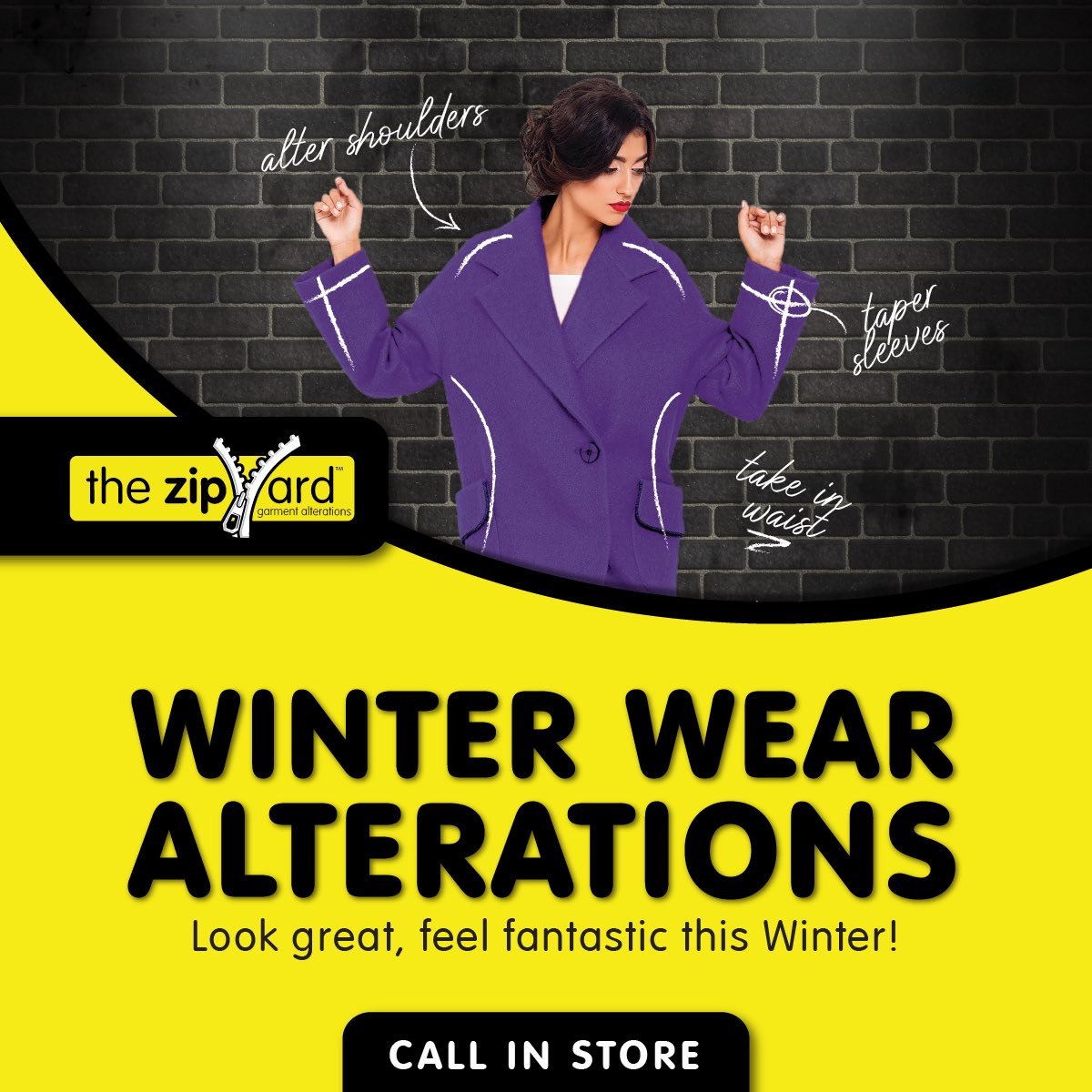 Will the wintry weather ever end? 😩 If you've a coat that needs a new lease of life, call into us!