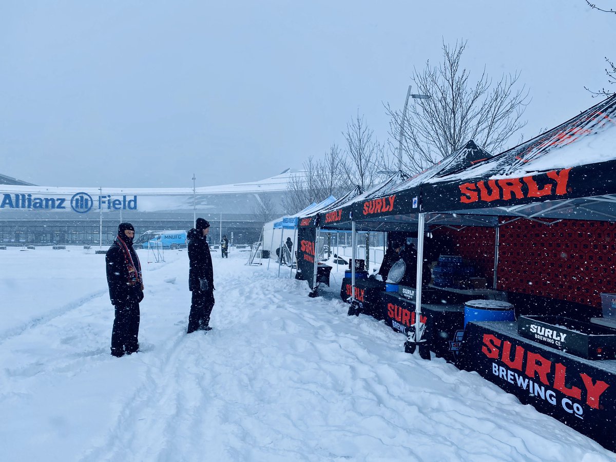 Beers and Boot Soccer at @allianzfield  today! #GetSurly #MNBeer