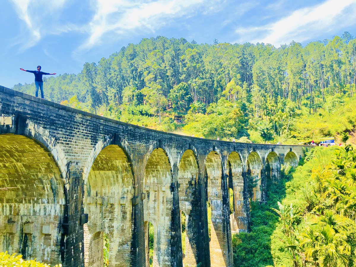 saksivarnan's tweet photo. Visited one of the iconic bridges in Sri Lanka #NineArchBridge this noon! #lka
It’s remarkable artefact placed in between Demodara & #Ella railway stations—The #9ArchBridge, also called the #BridgeintheSky is one of the most outstanding feats of colonial-era railway construction! https://t.co/c3zARps3lB