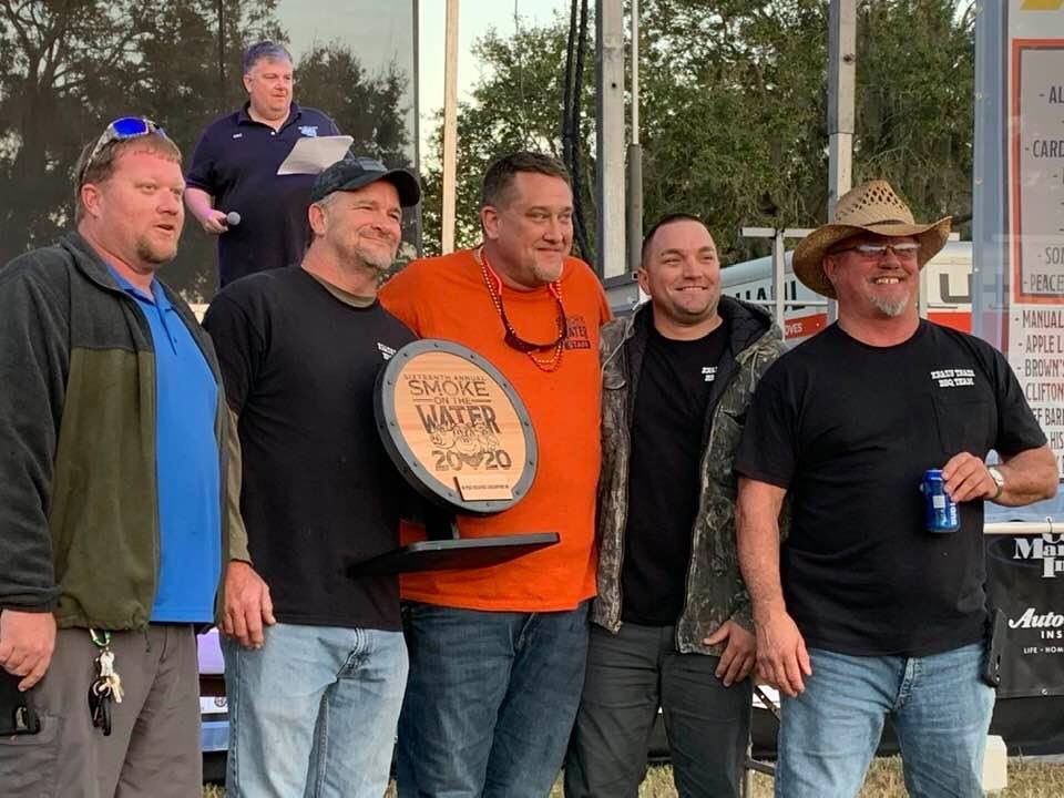 FloridaBBQAssoc's tweet photo. Congratulations to Krazy Train BBQ Team, 2020 Smoke on the Water Reserve Champion!

#fbabbq #wearefba #krazytrainbbq #FBA #smokeonthewater #BBQ https://t.co/5B82SaKjyM