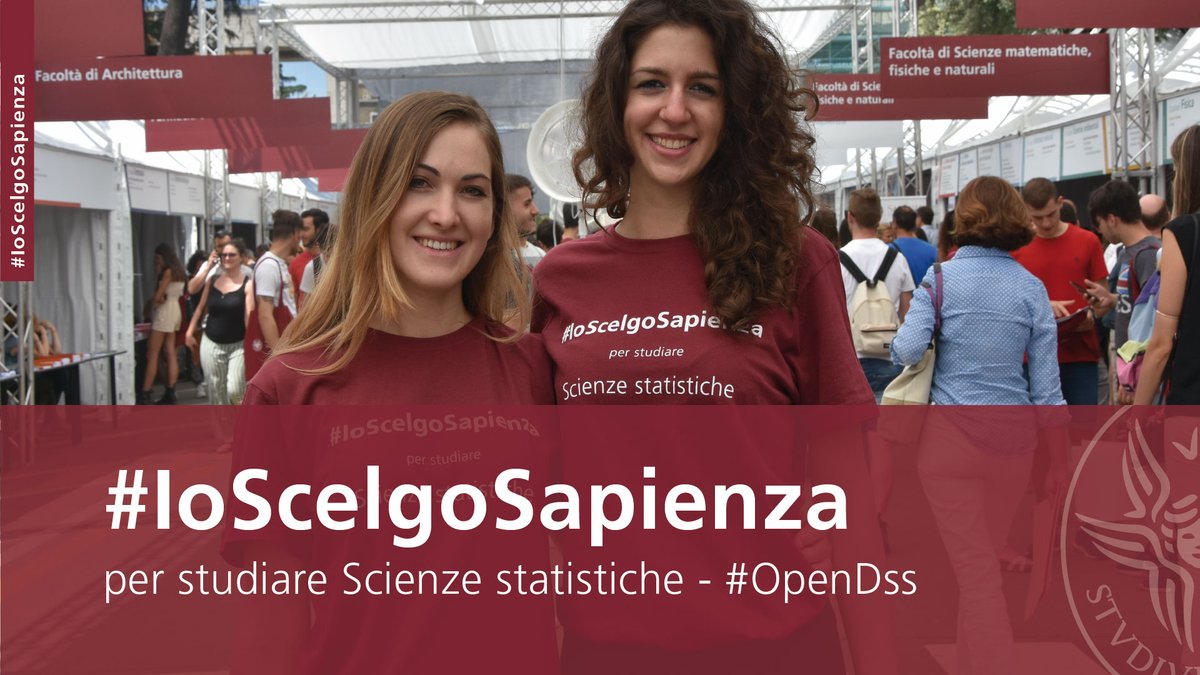 SapienzaRoma's tweet photo. #IoScelgoSapienza per studiare Scienze statistiche: #OpenDss, incontro di orientamento per le future matricole (mer #19febbraio, 10.00) ➡️ https://t.co/sckmztu0eh
#I3s_Sapienza #statistica #Dss_Sapienza https://t.co/NO1hLMEjqg