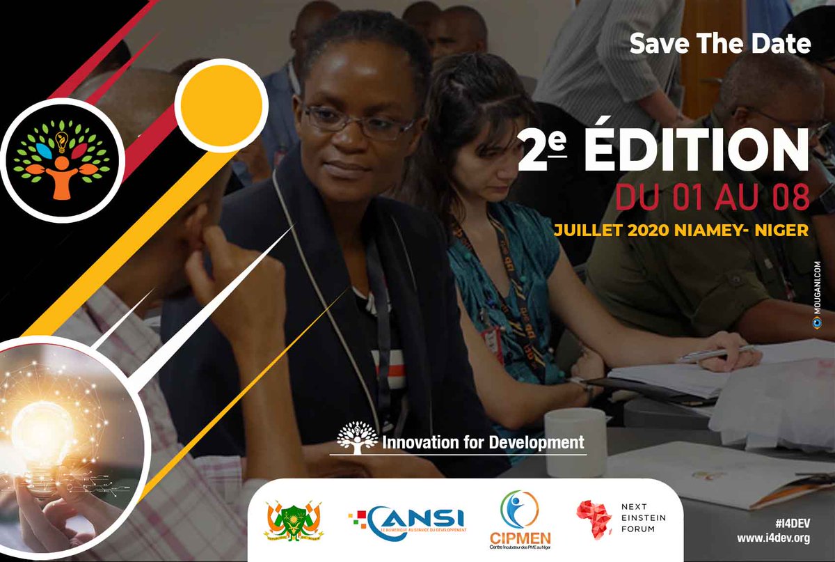 i4dev2020's tweet image. La plateforme incontournable de réflexions sur les grands enjeux de développement, #I4Dev, revient pour une 2ème édition à #Niamey en Juillet 2020. Réservez la date nous vous y attendons.

@AnsiNiger @Cipmen @NextEinsteinFor @Sahelinnov 

#NigerRising
#I4Dev2020
#Digital4Dev