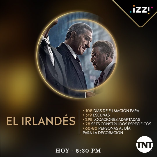 izzi_mx's tweet image. ¡Seguimos con más predicciones y comentarios de los #Oscars! “Mejor Diseño de Producción” ¿Qué opinan sobre #ElIrlandés?  Sigue los premios de la Academia por @TNTLA e izzi.