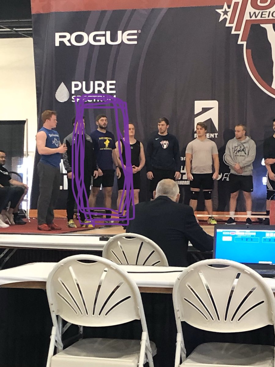 ECU’s Hunter Massey is the final pirate to lift at university nationals this year. Bring us home Hunt! #liftlikeapirate