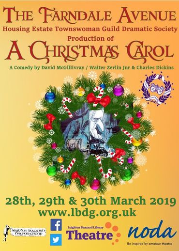 The ladies of the Farndale Avenue Housing Estate Townswomen's Guild Dramatic Society mount another assault on the classics with their stage version of A Christmas Carol.  <a href="/LBDramaGroup/">LeightonBuzzardDrama</a> at Leighton Buzzard Theatre  26-28 March. bit.ly/2OEmXJm