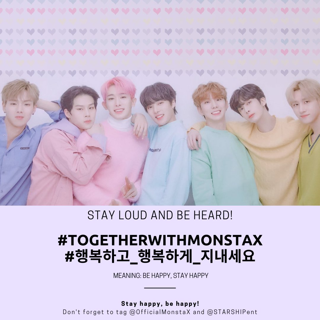 2020021012am KST onwards192nd Hashtags @OfficialMonstaX  @STARSHIPent  #TogetherWithMonstaX  #행복하고_행복하게_지내세요 381 official protest Hashtags