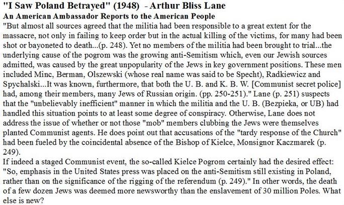 YarlYOMSBORG's tweet photo. @classypatron @McKayMSmith #pogrom after #WWII 1952 RUSoviet crimes 70 Jews victims  
1947  Dutch'criems Rawagede 431 Asian
1947 GB Manchester after Jews murdered in King David Hotel 91 British ppl 
or CarriedOutby SovietOccupator of Poland 1945Augustow 3000 RCCh Poles victims or Kielce1946 39Jews 3Poles https://t.co/fGUG4Q2FGw