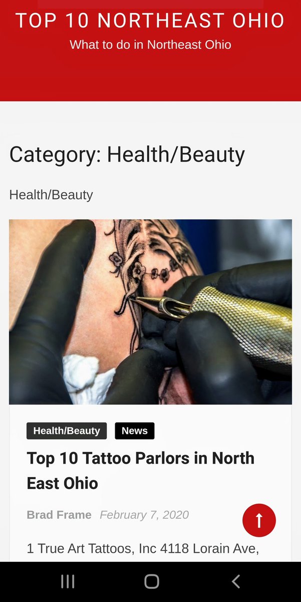 We were just ranked the #1🥇 Tattoo Studio 
by TOP 10 NORTHEAST OHIO!!! We topped all other shops by a large margin.
I would like to thank all of my staff members at the shop!!
YOU GUYS ROCK!! 💪