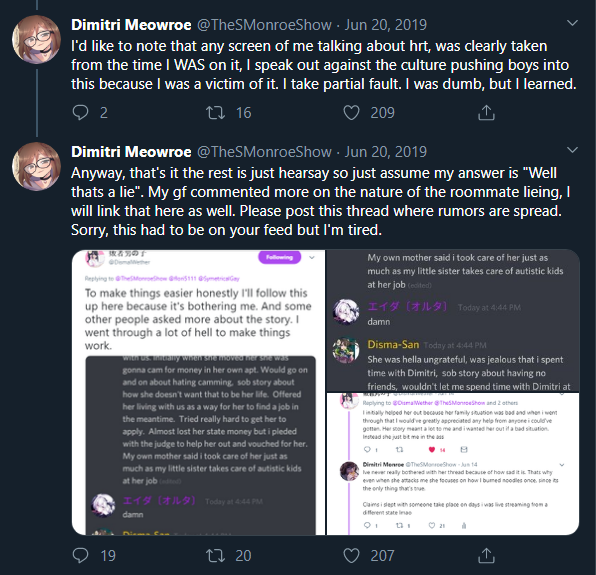 Funny how Dimitri never once tries to deny the Discord leaks. Never once tries to say that those are fake. While there are a lot of claims the person made against him that are not true, him sexting and underage boy is true. But, the idiot gave Dimitri too many scapegoats.