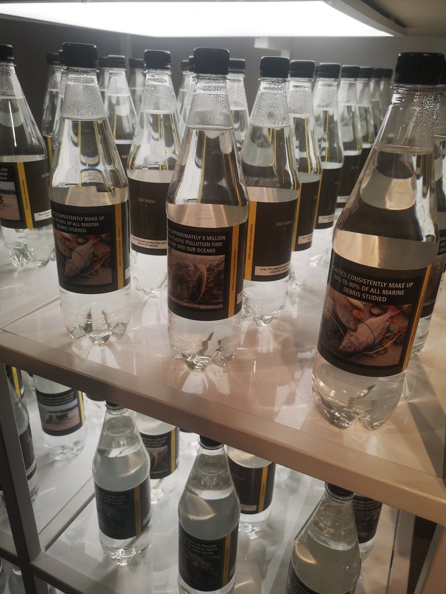 Tara_OConnor10's tweet photo. Great exhibition at @SciGalleryDub on both the innovative and the destructive qualities of #plastic.
Should we label bottles with the dangers of single use plastic?
Should we enforce plastic free zones?
What are the possibilities for recycled and biodegradable plastics? https://t.co/7clVFaaYd3
