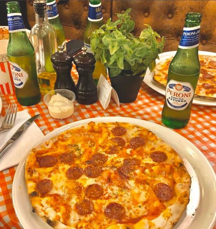 Pizza and Peroni. 🍕🍻#NationalPizzaDay