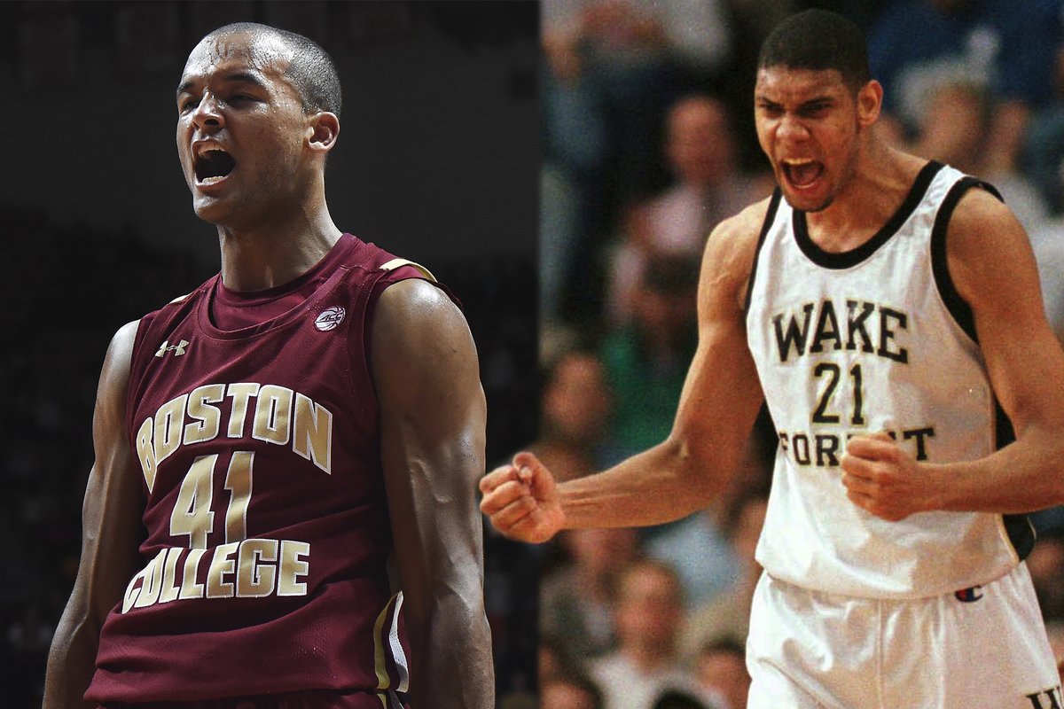 BCMBB's tweet photo. ICYMI: Steffon Mitchell had 21 points, 15 boards, 6 assists, 2 blocks, and a steal in the OT win over Virginia Tech

The last player to post that stat line in an @accmbb game:  Tim Duncan (21 points, 23 boards, six assists, three blocks, and a steal on Feb. 21, 1997)

#WeAreBC https://t.co/lhCTXlWTsp