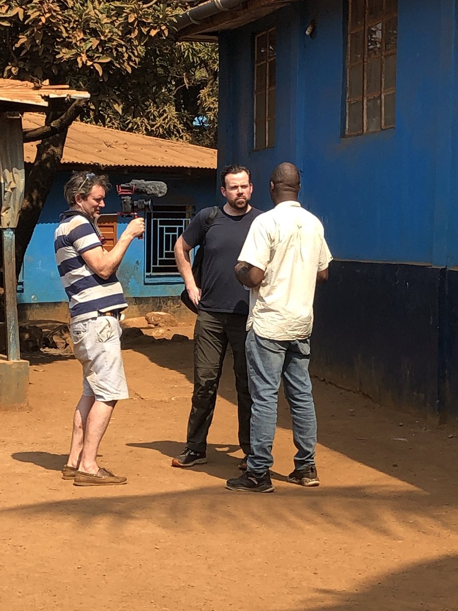 it_sunscreen's tweet photo. Great day 2nd day here @TheLNP - amazing church service, cabling finished 😅 &amp; some fantastic volunteers 💜💪🏼. Pretty ace day. Here is @SunScreenIT founder @NathanielComer interviewing the executive director of the #LifeLine - Last push tomorrow! #letsmakeITbetter #SierraLeone https://t.co/XFOtG6V88m