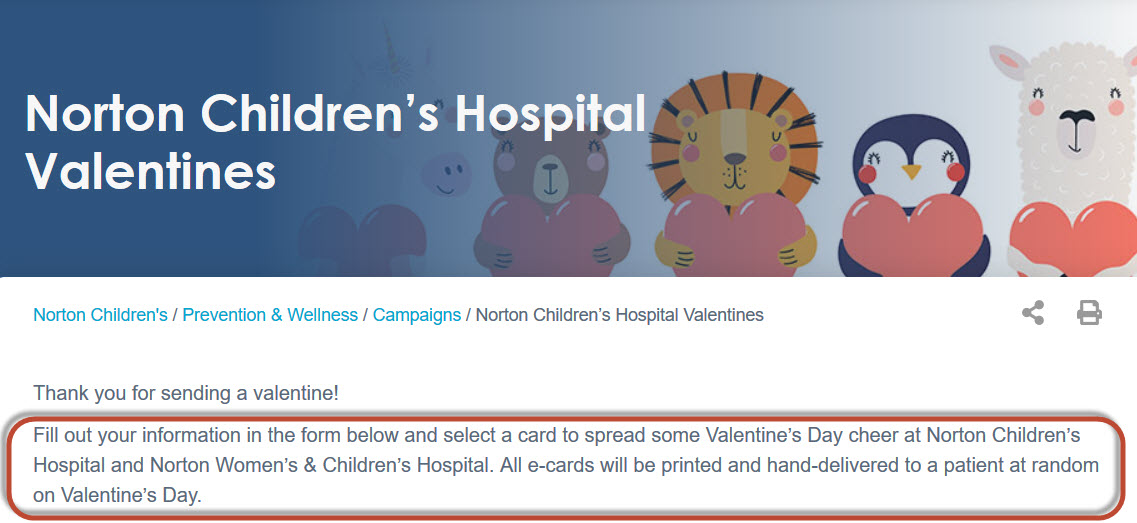 DerbyCityPhil's tweet image. This is spectacular and great way to spread a little Louisville love with minimal effort: @NortonChildrens Hospital Valentines.

I'm usually not the "please retweet this" guy...but please retweet:

nortonchildrens.com/prevention-wel…