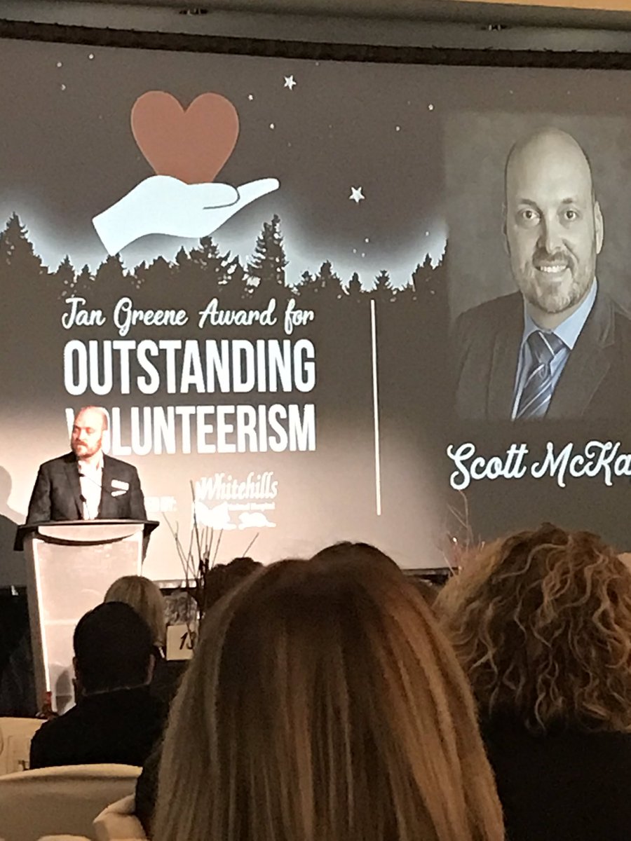 Incredibly well deserved recognition for <a href="/sdmckay2002/">Scott McKay</a> - receiving the Jan Greene Award for Outstanding Volunteerism!  @alzheimerldn #CabinFeverReliever <a href="/Jkmckay73/">Jen</a>