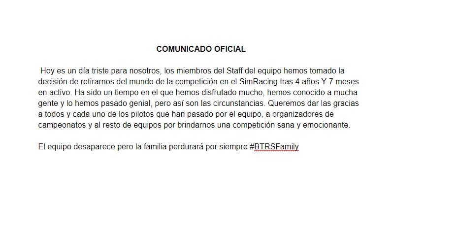 BTRS Racing Team tweet media