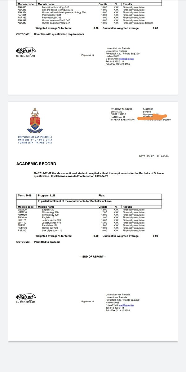 KgauSehoole's tweet photo. Registration is closing this week and I don't know where I'm going to get the R95k outstanding for me to be able to register. I've applied for bursaries but the university has withheld my academic record due to my fees being in arrears. I really love studying Law. https://t.co/ncVHM6Wvyy