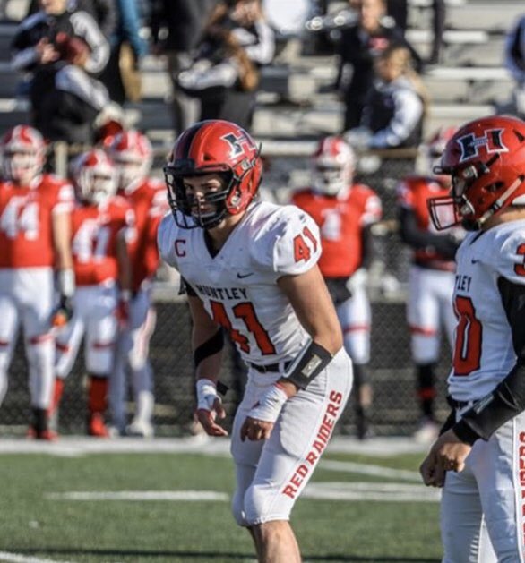 🟡🔵COMMITED🔵🟡After much time and consideration I am continuing my academic and athletic career at Augustana. I want to thank <a href="/Coach19Bell/">Stephen Bell</a> <a href="/FBCoach_Jones/">Keegan Jones</a> for giving me this opportunity. Also, thanks to my family, coaches and my team for helping me acheive my dreams. <a href="/HuntleyFB/">Huntley Red Raider Football</a>