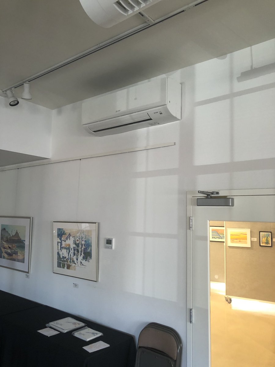 Ductless_Pro's tweet image. Now you can come enjoy the gallery in comfort thanks to the @MitsubishiHVAC systems we installed. #SanDiego #ductlesscomfortpro