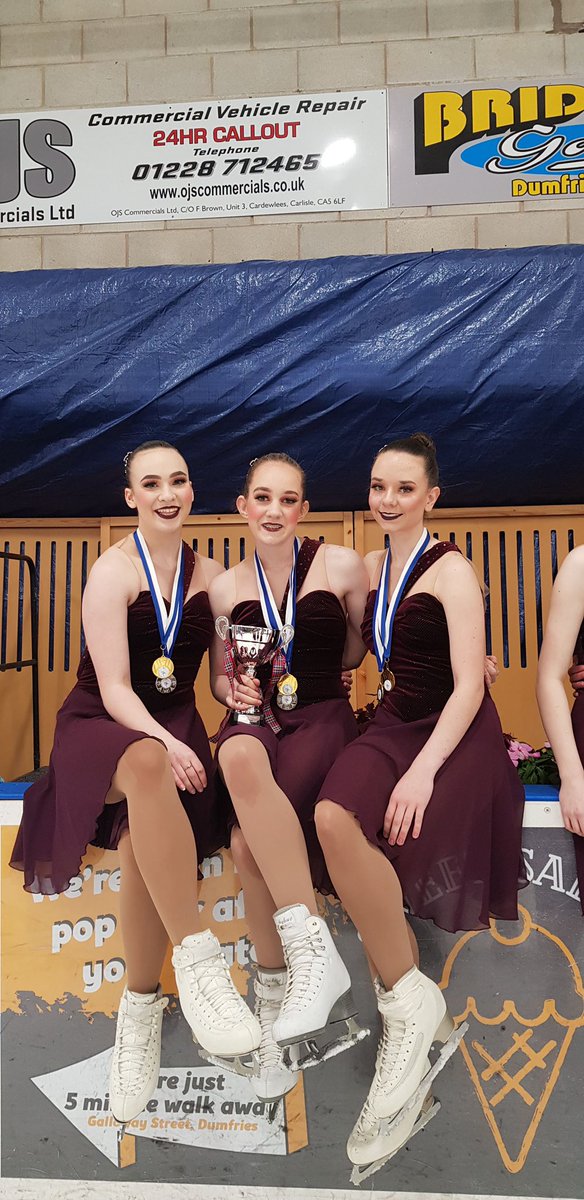KatieFerguson46's tweet photo. Fantastic finish to my first synchronised skating season at ISU junior level with the Solway Stars. Crowned silver medalists🥈and Scottish Champions at Trophy D’Ecosse🥇with a huge increase in PB to over 100 points 🏆🌟⛸@LarbertHigh @LHS_HWB @GregNicol94 @MrsWilsonLHS https://t.co/OlDro3VkAC