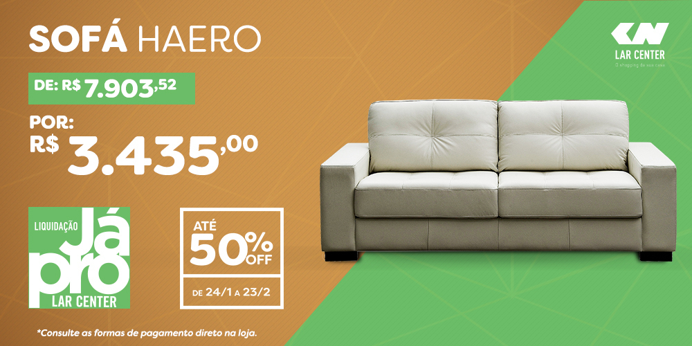 Hmm… Já pensou você e aquela pessoa especial com um cantinho para assistir as suas séries favoritas? Vai #JáProLarCenter garantir o sofá ideal pra isso: bit.ly/37270CU #LarCenter #Formato #Liquidação