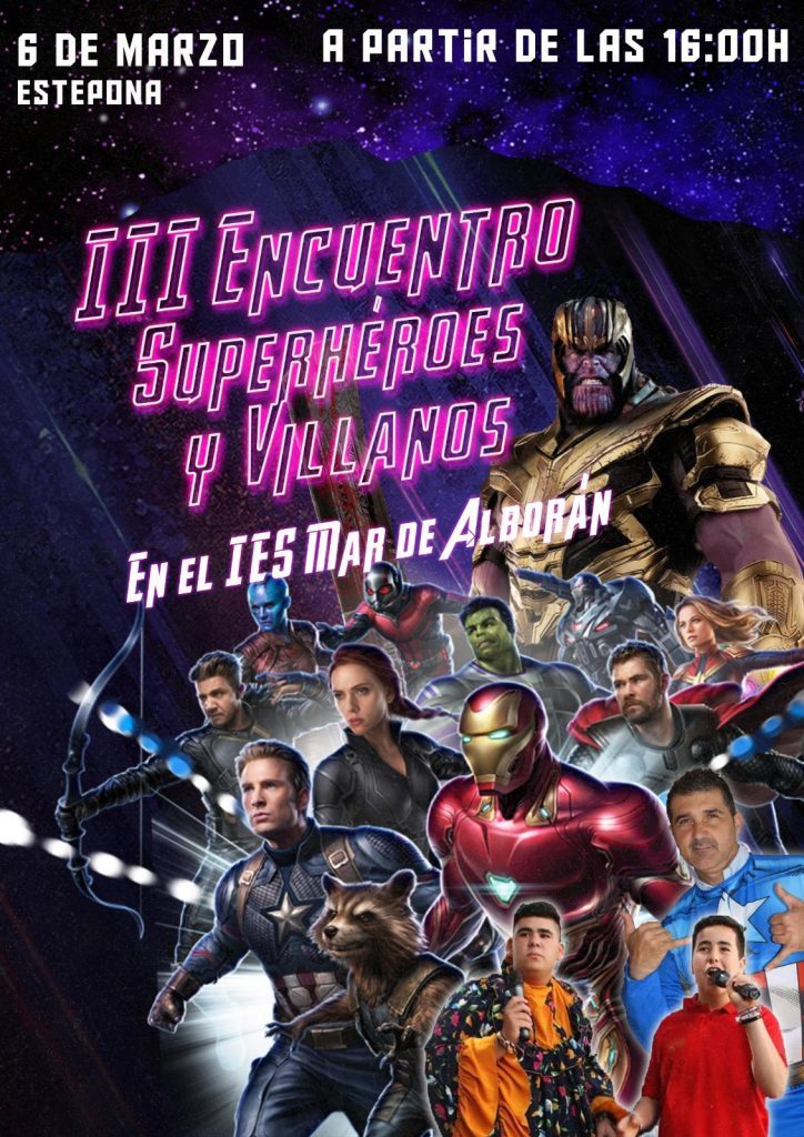 III ENCUENTRO SUPERHÉROES Y VILLANOS ensaludarte.com/iii-encuentro-…
