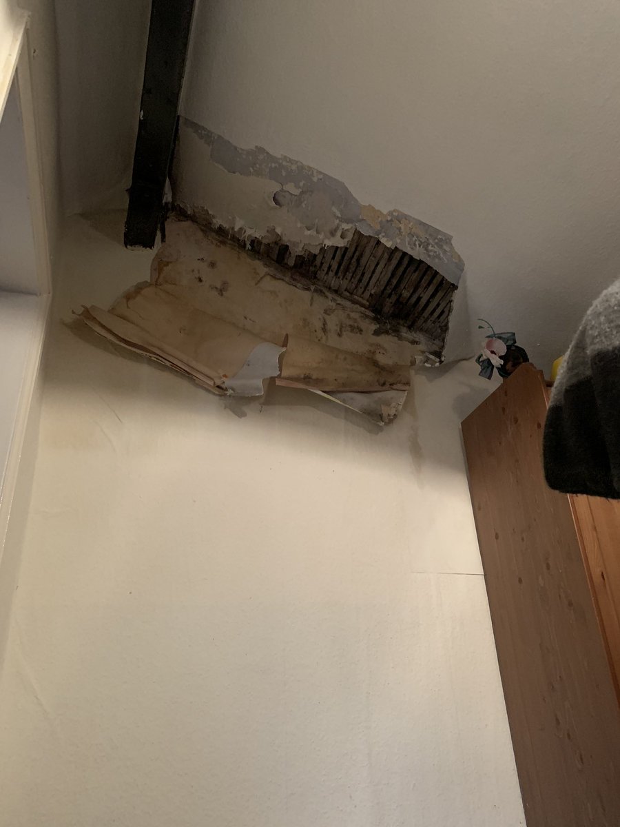 LayZbay's tweet image. #Todmorden flooding, managed to keep it out downstairs,  didn’t think about the roof!! Was rather chuffed I’d done well with the bailing until I went up stairs to my spare room for a coat!!