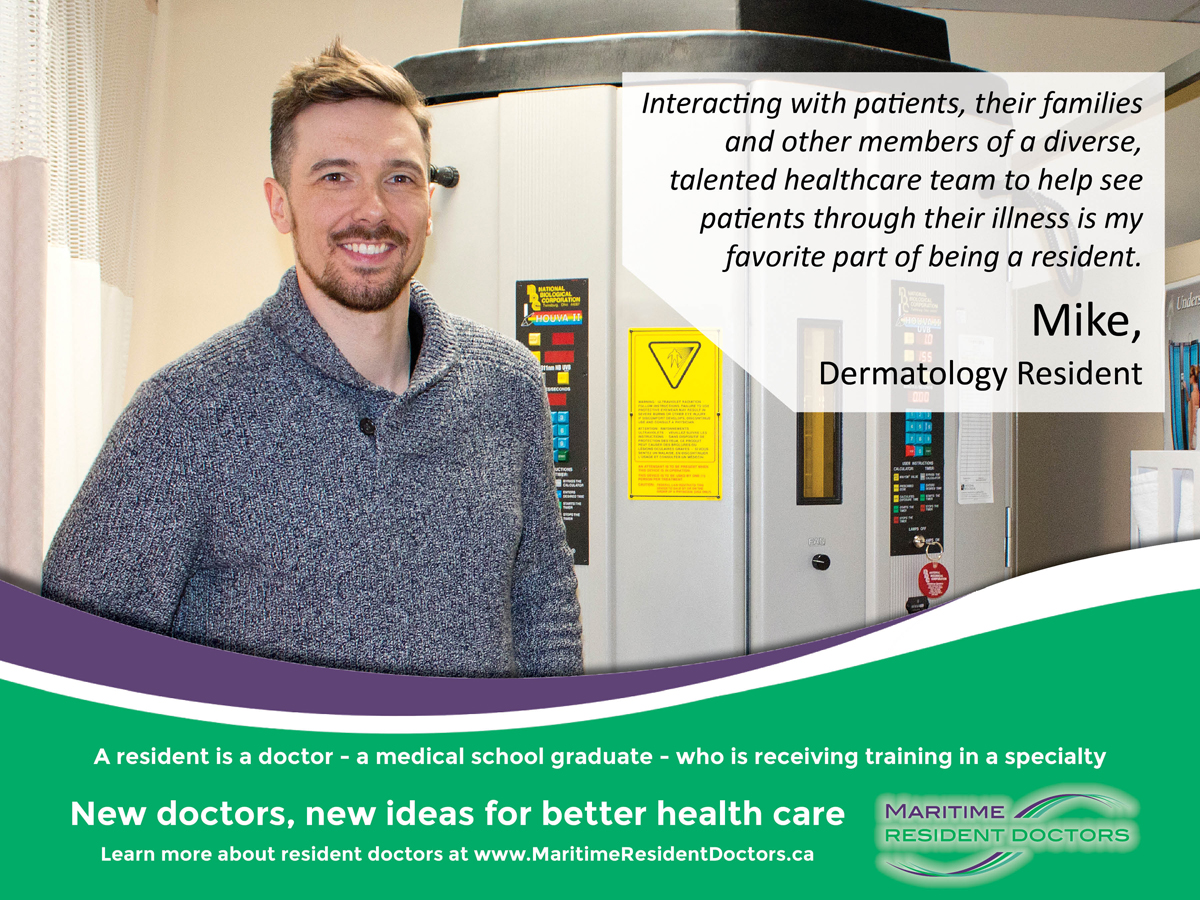 Resident Awareness Week is here! From Feb. 10 through Feb. 14, celebrate residents and the role that they play in our health care system. Residents like Mike, a third-year resident in Dermatology. Keep your eye on our page all week for the rest of the series. #ResidentAwareness