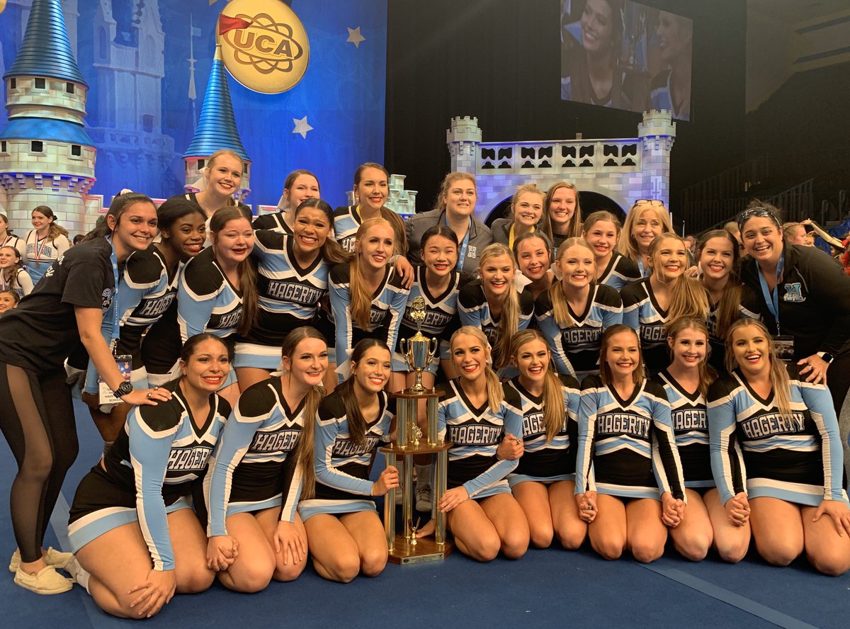 UCAupdates's tweet photo. Congratulations to Hagerty High School - Large Varsity DI Champions! #UCAnationals https://t.co/xWQNre7I4W