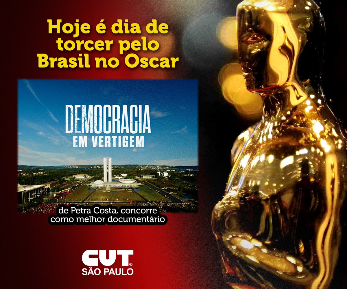 Os verdadeiros patriotas estarão torcendo pelo Brasil nesta noite. O cinema nacional sendo reconhecido e com grandes chances de trazer o #Oscars2020 #DemocraciaEmVertigemNoOscar #BrasilNoOscar #TheEdgeofDemocracy #Oscar