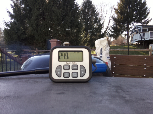 bigjohnsESP8266's tweet image. Grill temperature at 15:24:54